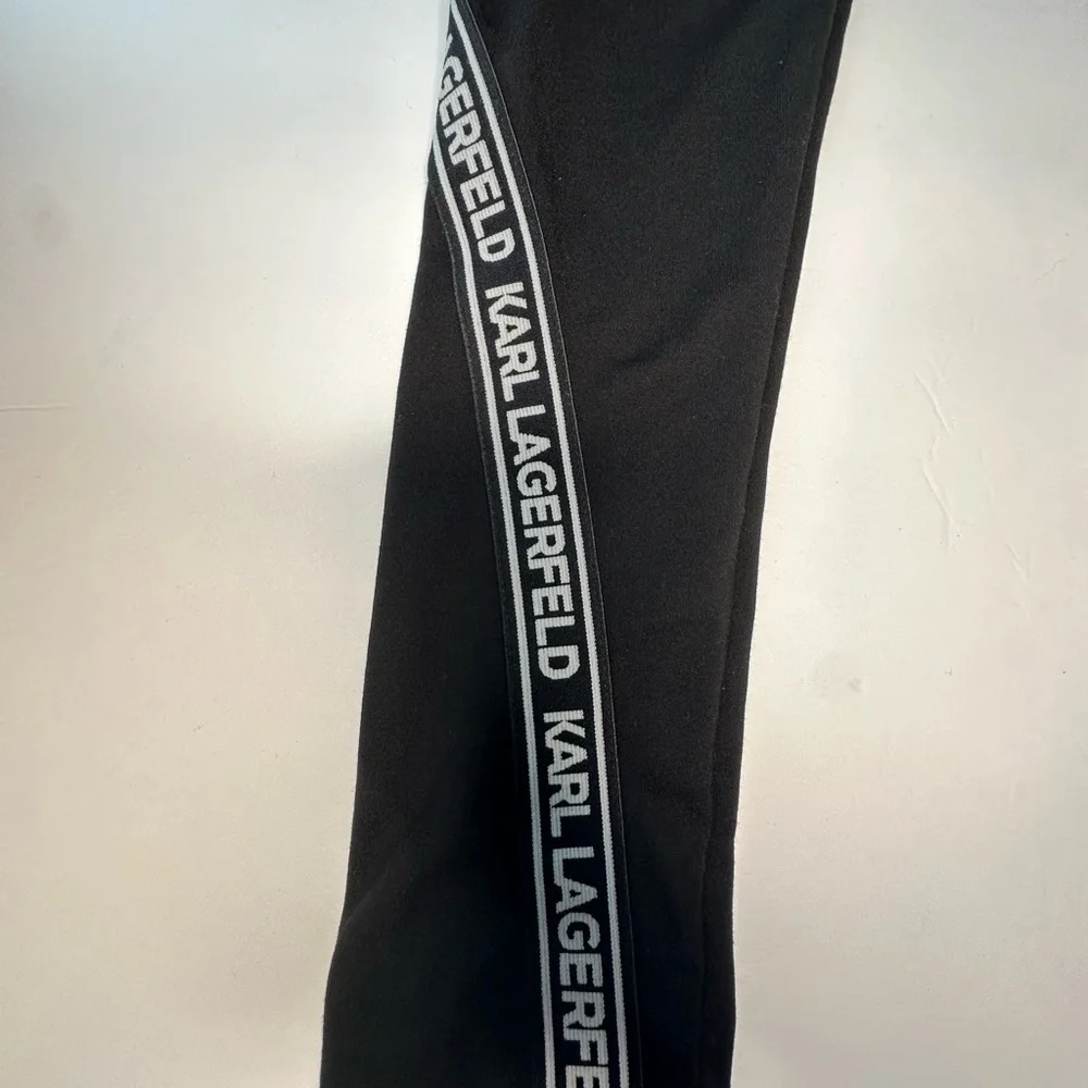 Karl Lagerfeld Kids Logo Tape Leggings – Black – Size 12 /‎ 150 cm